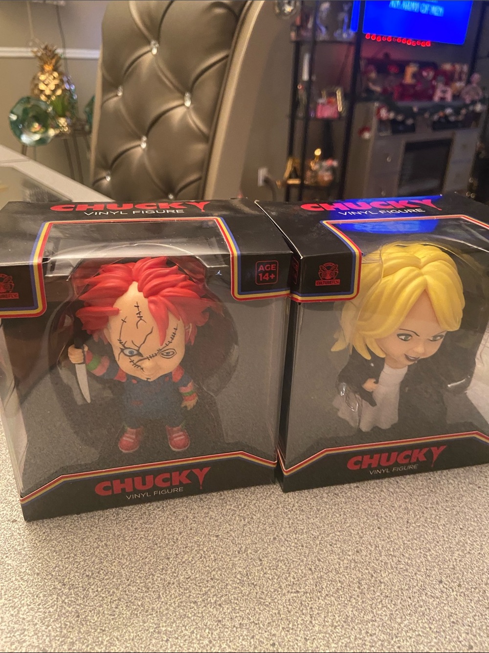 Chucky Vinyl Figure - Red & Yellow Hair Horror Toy